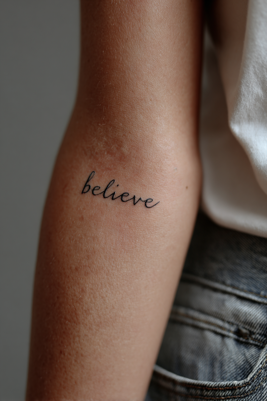 believe-tattoo-on-arm
