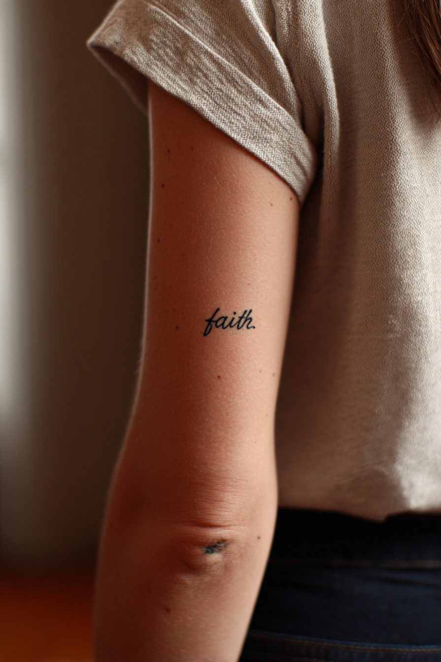 faith-tattoo-on-back-arm
