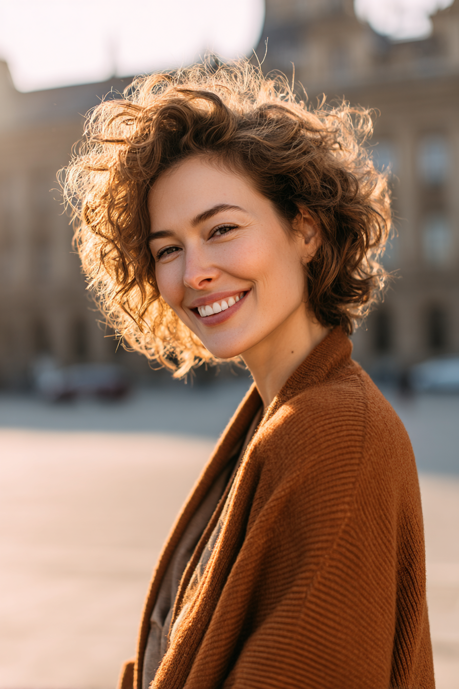 short-brown-curly-hair