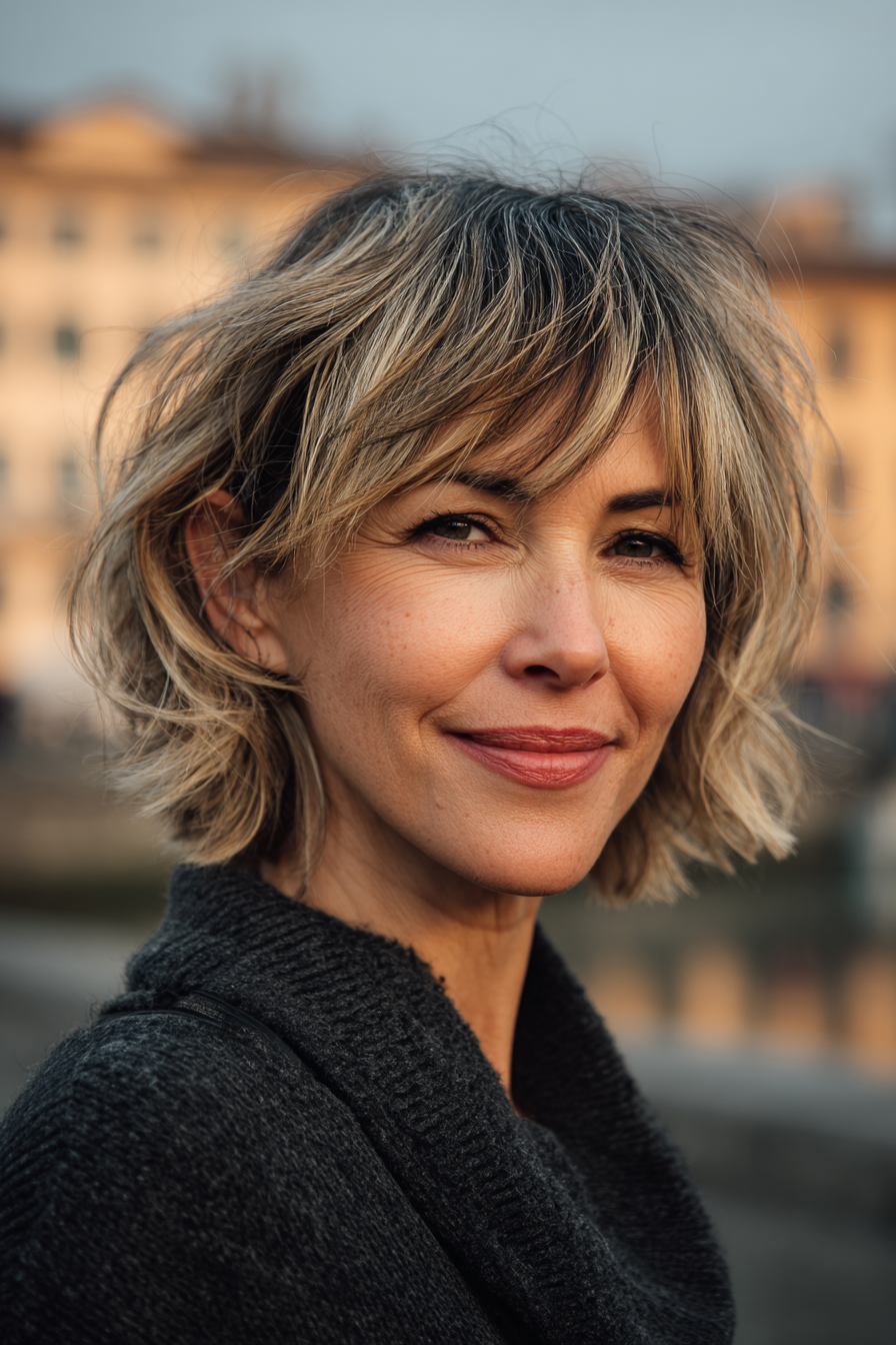 messy-bob-with-bangs