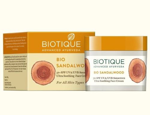 Biotique Bio Sandalwood Sunscreen - SPF 50 PA+(50 g)