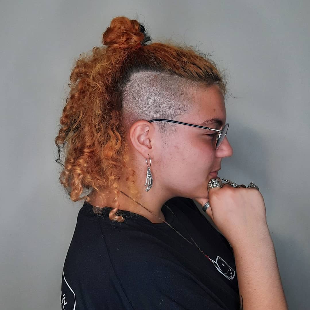mohawk-for-medium-curly-hair
