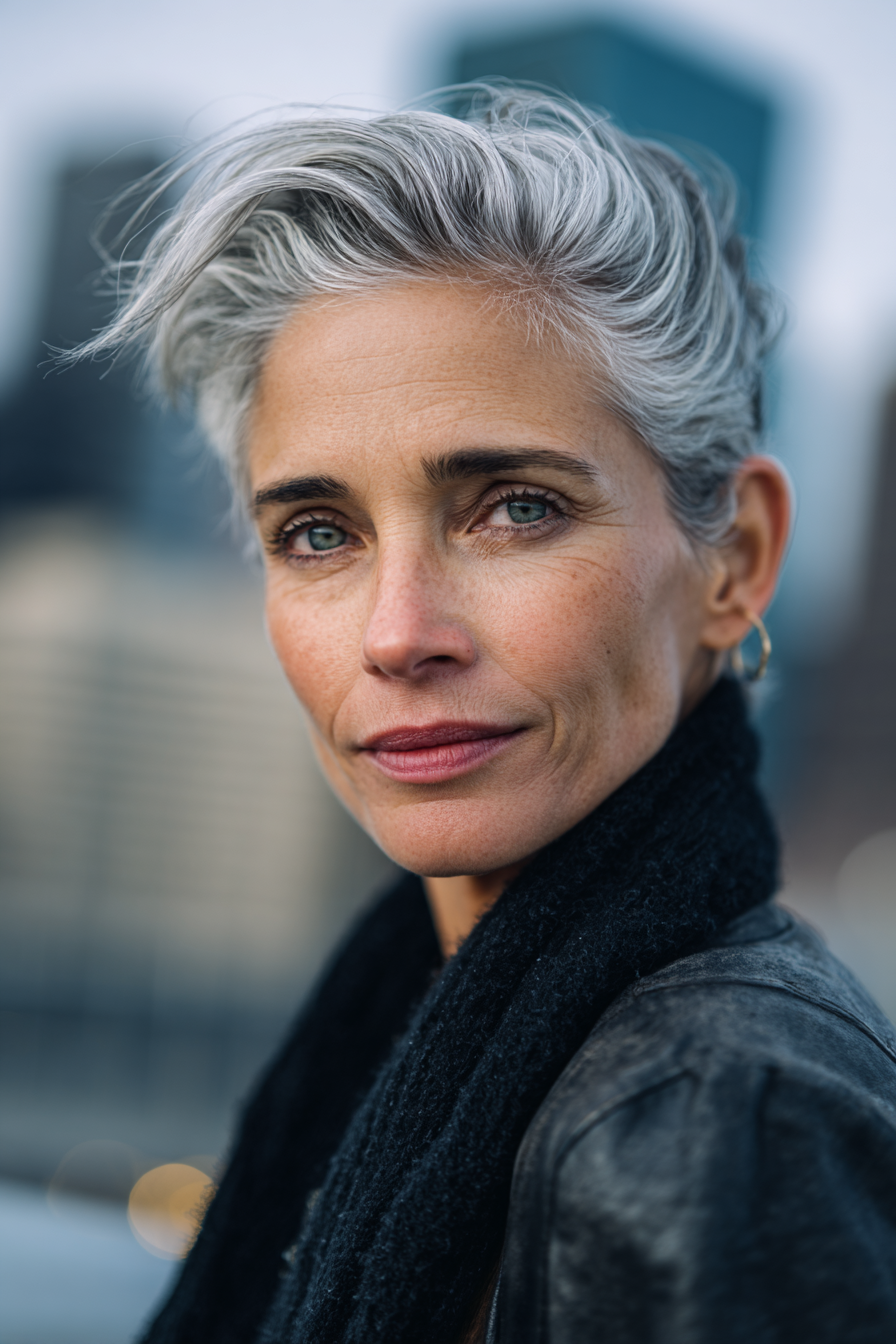 slick-back-silver-hair