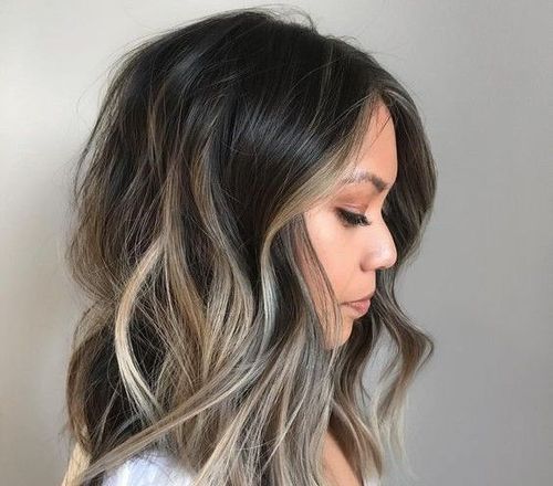 Ash Blonde Balayage For Black Hair