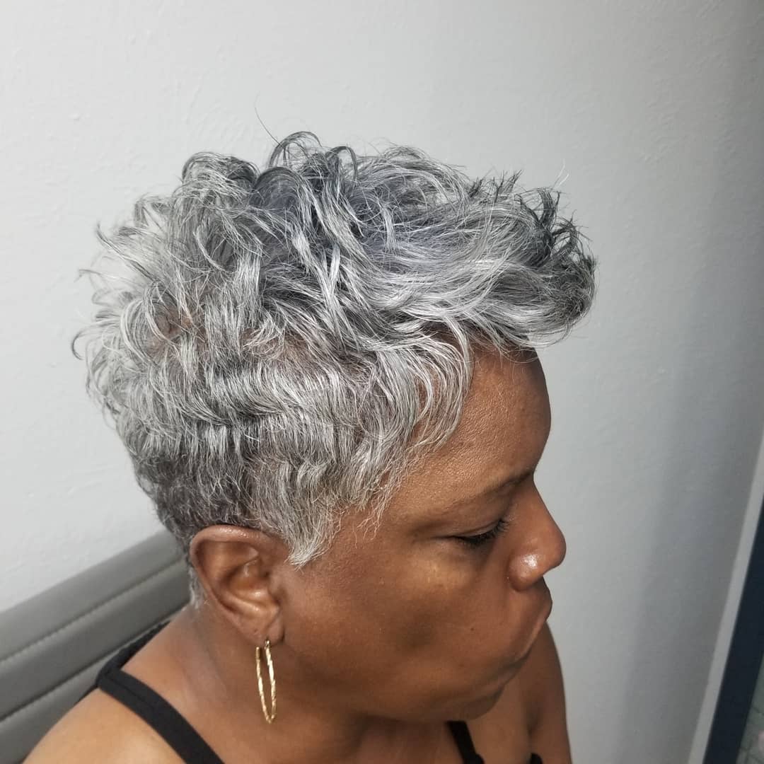 faux hawk with textured side