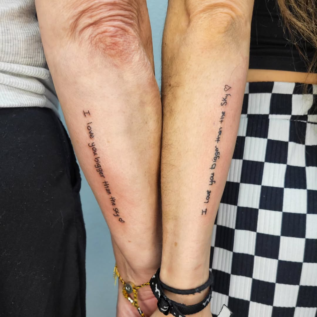 I Love You Bigger Than the Sky Text