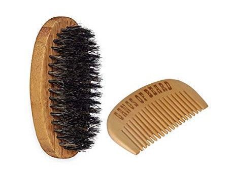 Gangs of Beard Boar Bristle Brush and Bamboo Comb