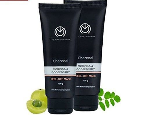 The Man Company Charcoal Peel-Off Mask Moringa & Gooseberry