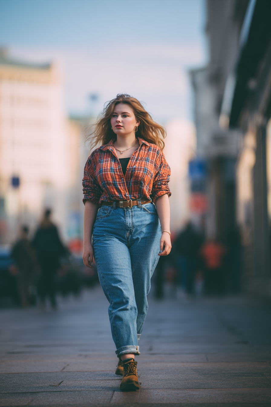 casual-jeans-outfit-with-red-checked-shirt