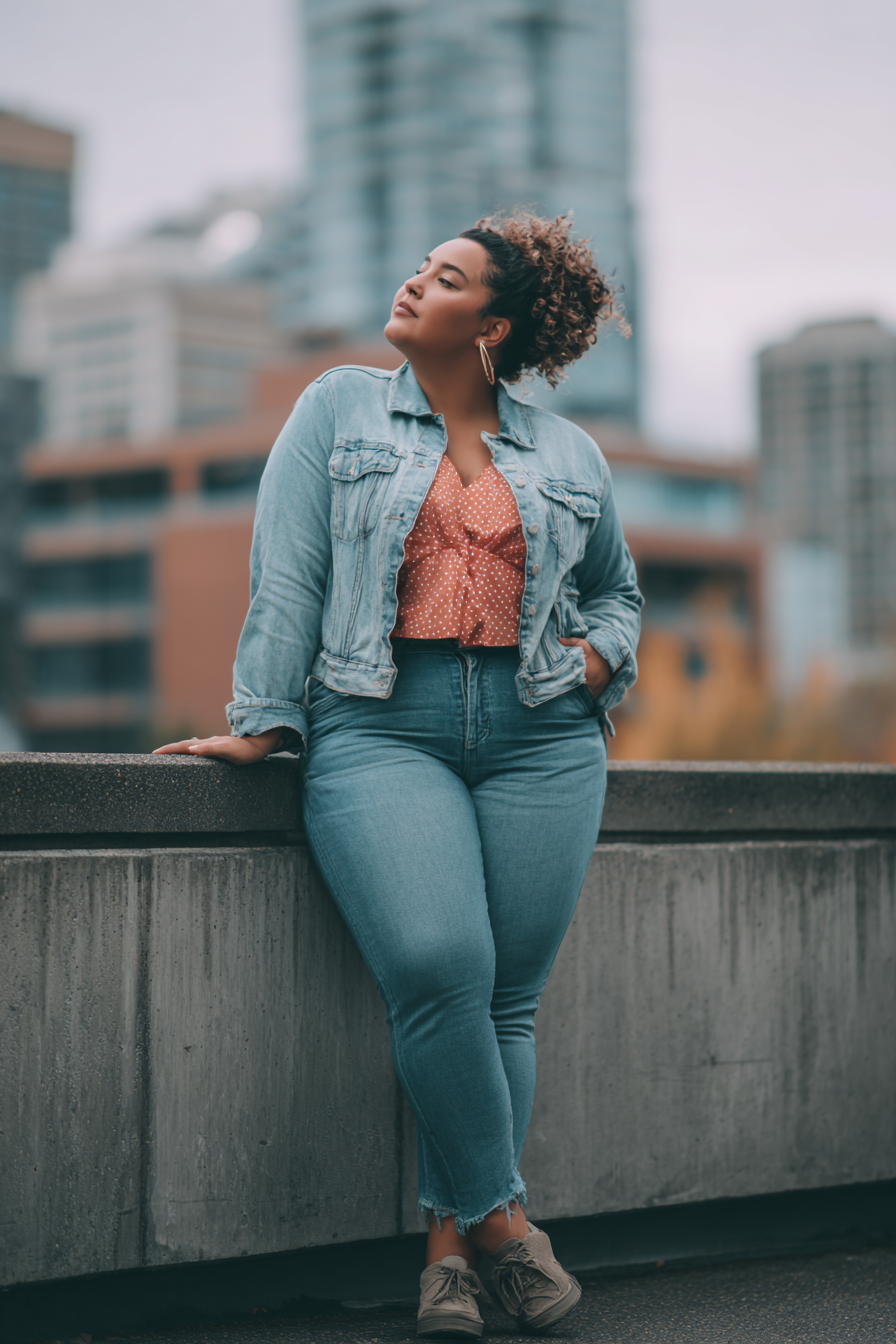 jeans-with-peach-top-with-jeans-coat