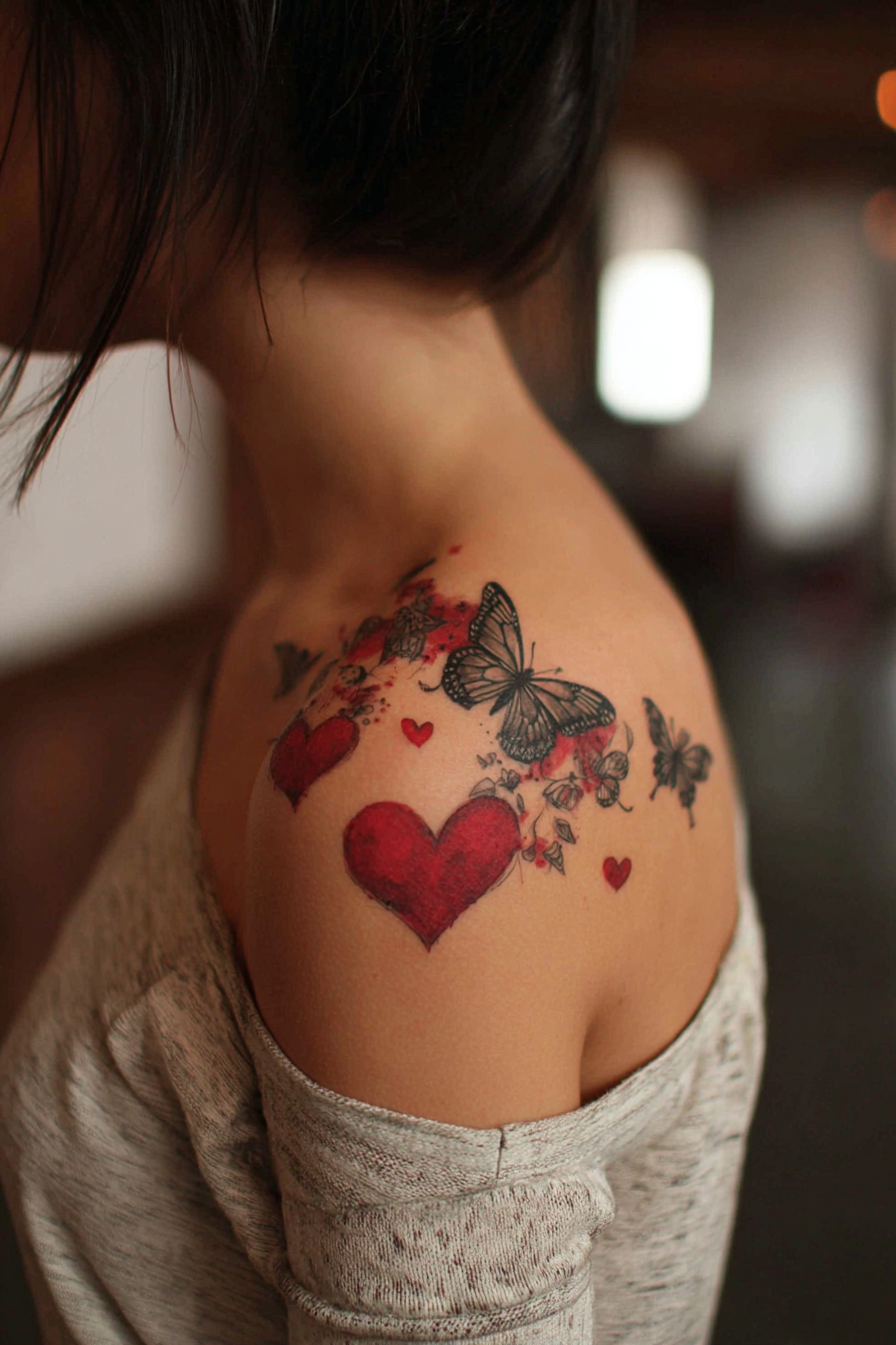 multiple-butterflies-with-heart