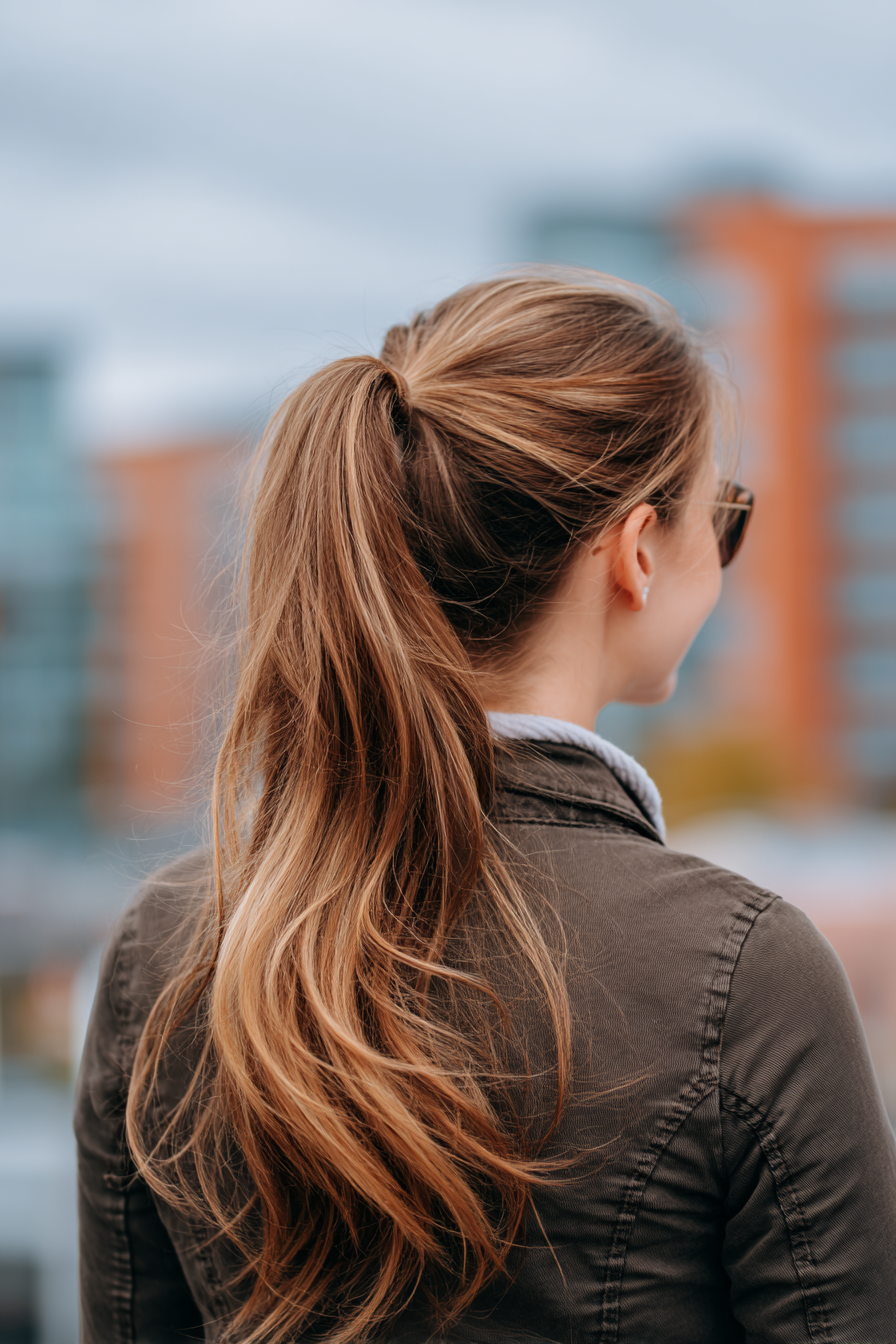 long-hair-with-blonde-highlights-and-pony