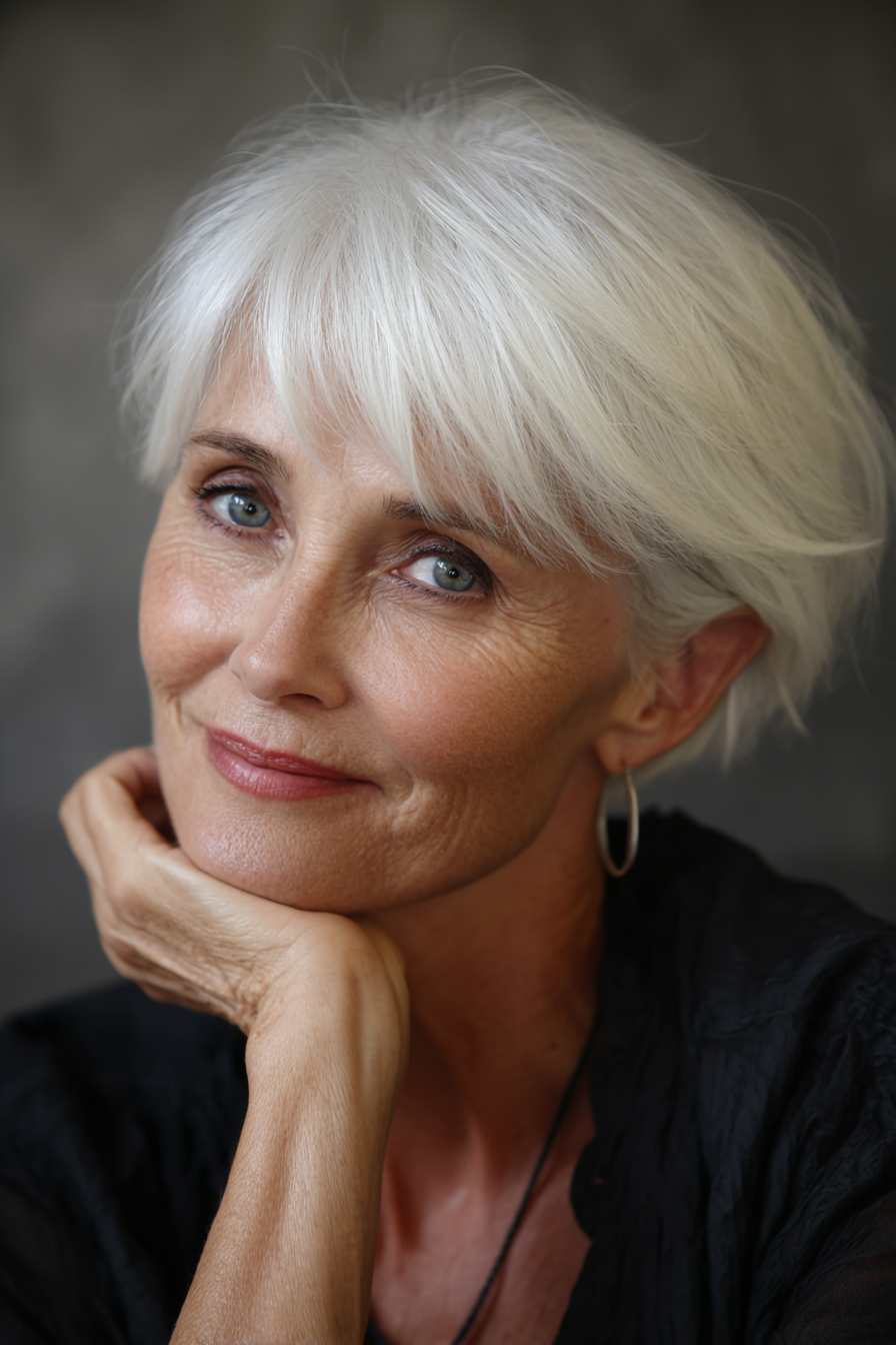 bob-with-bangs-for-gray-hair