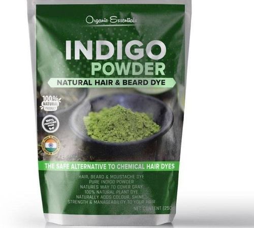 Organic Essentials Indigo Powder For Hair & Beard Dye 