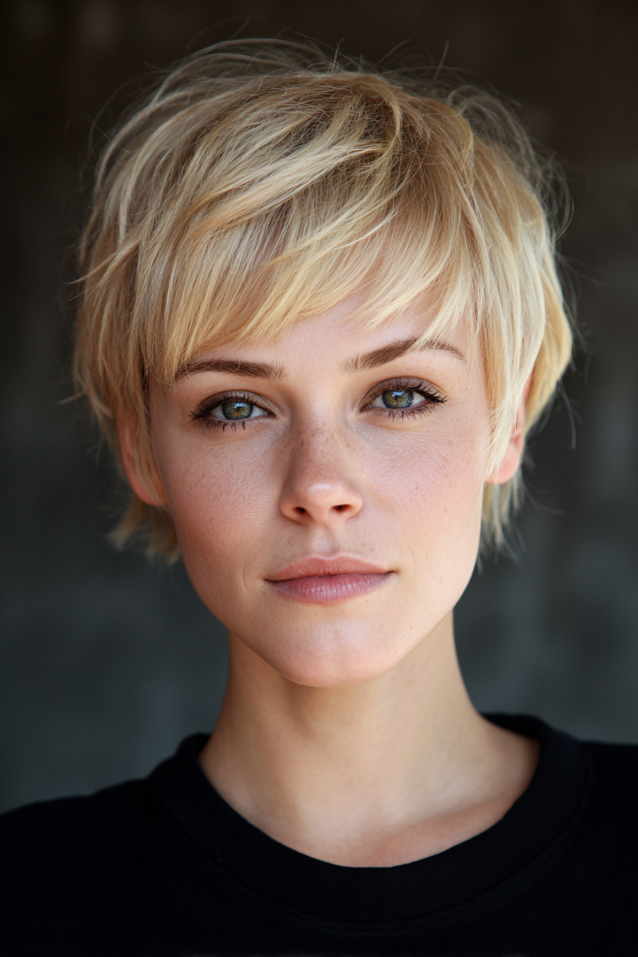 blonde-shaggy-pixie