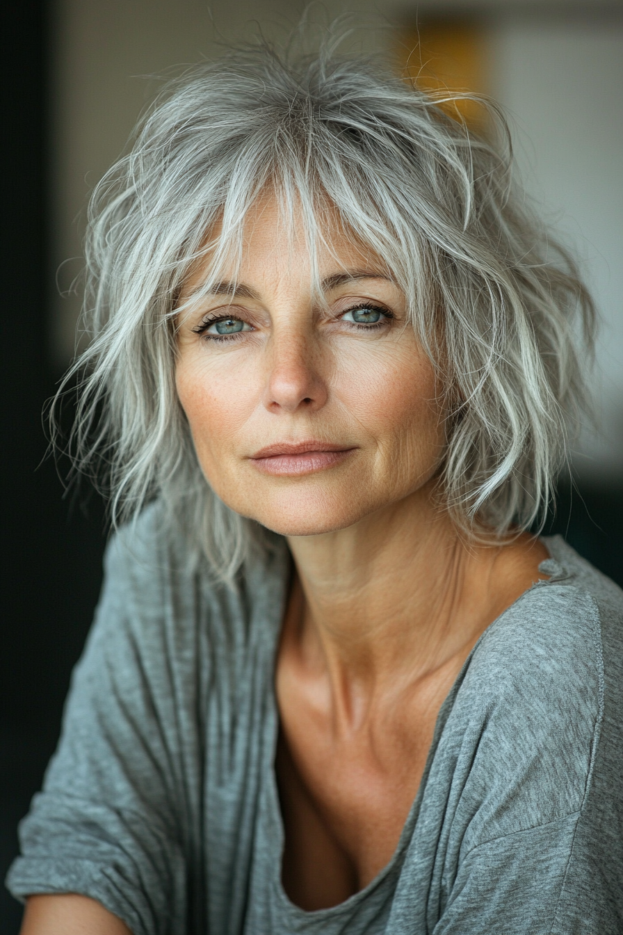 messy-wavy-short-hair