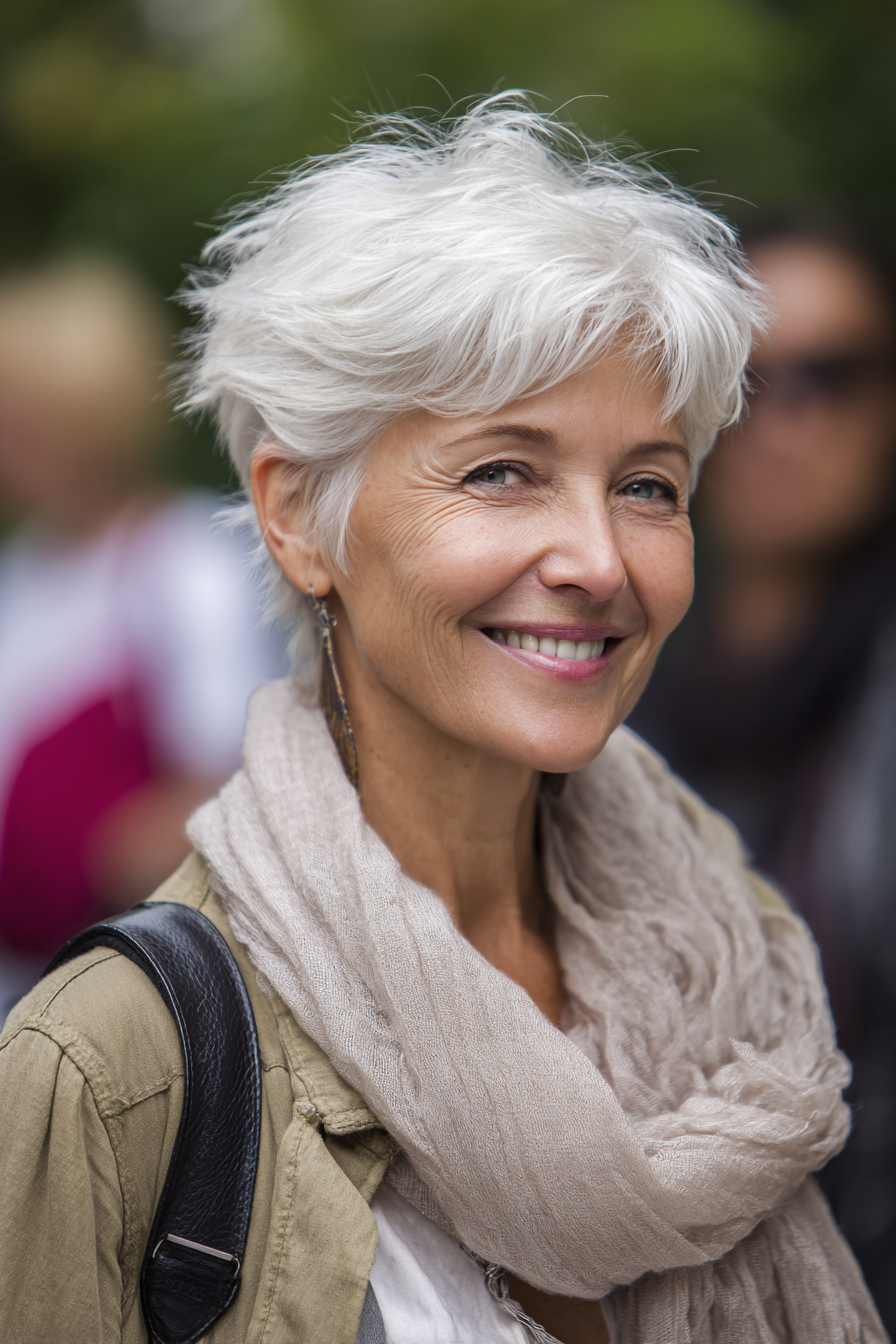 gray-messy-bob-for-short-har