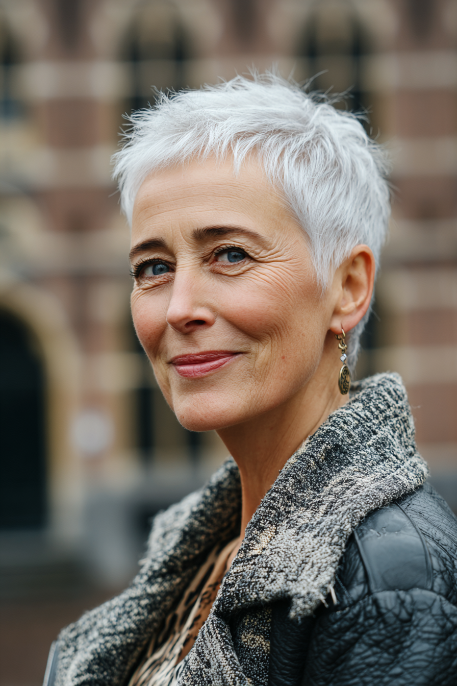 short-silver-pixie