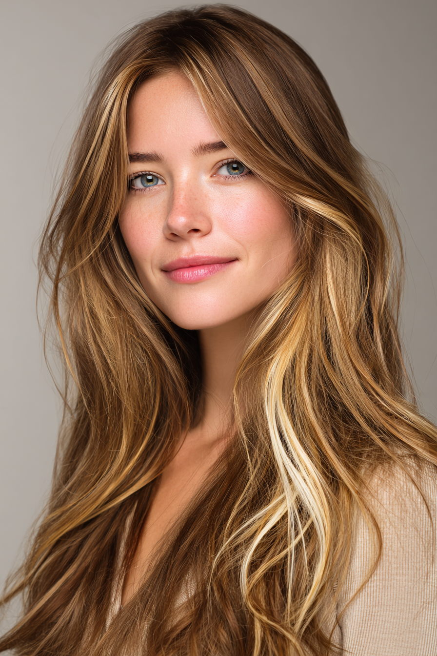 long-brown-hair-with-blonde-highlights