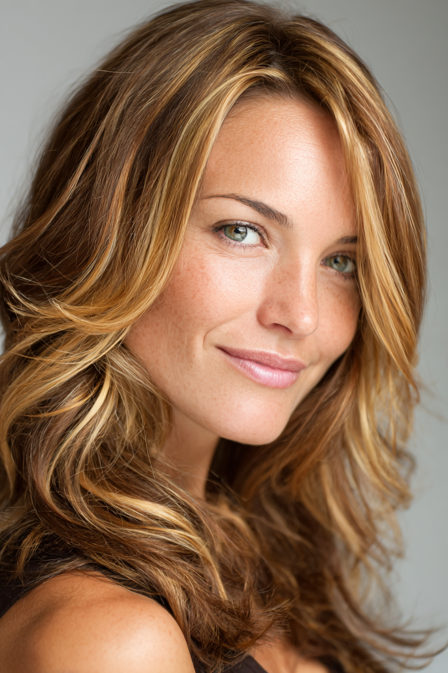 brown-hair-with-blonde-highlights-for-medium-hair