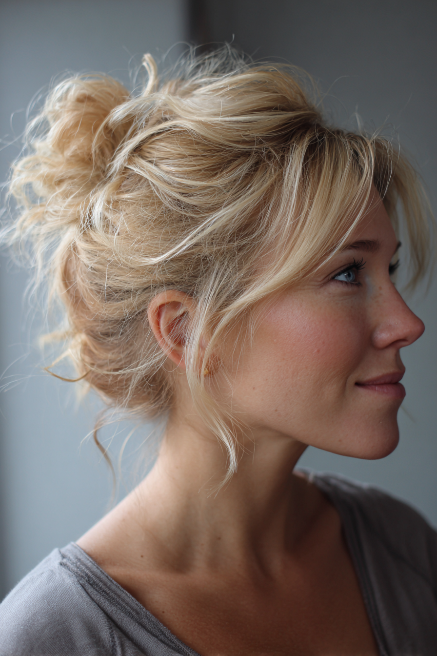 messy-bun-fine-hair
