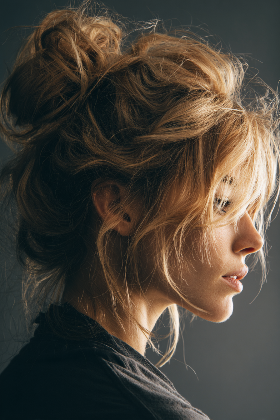 high-messy-bun-blonde-hair