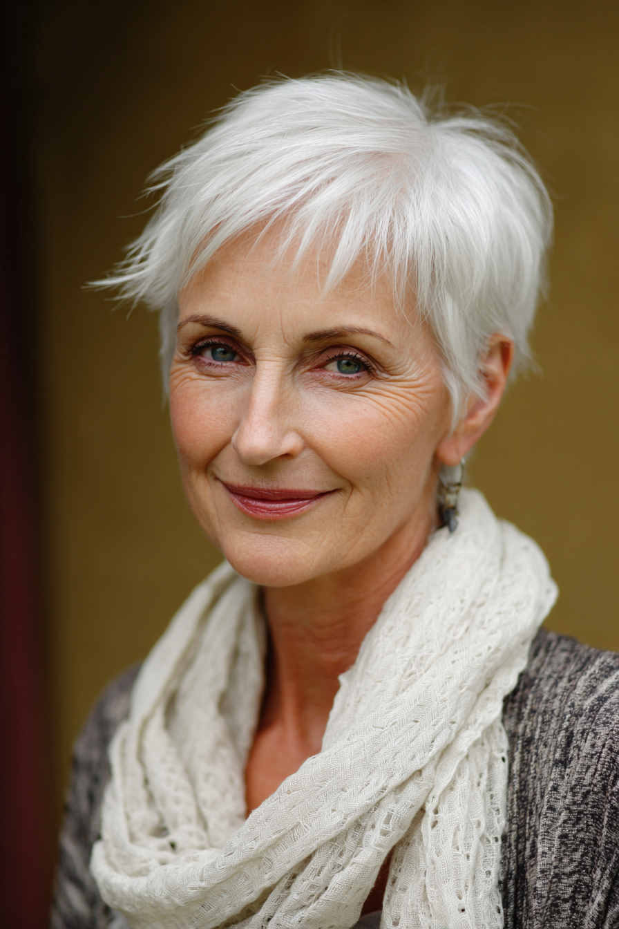 silver-choppy-short-hair