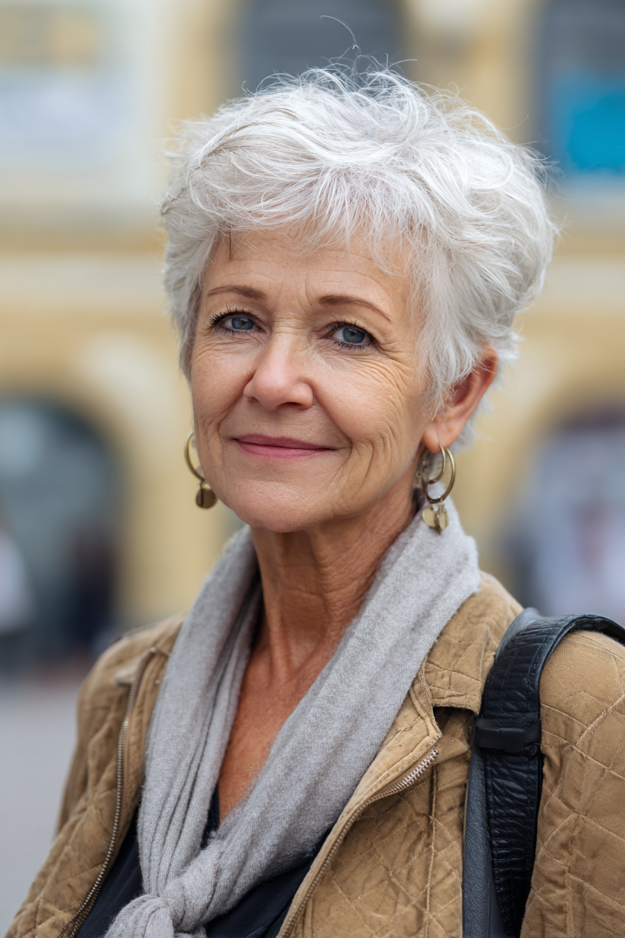 short-layered-silver-hair