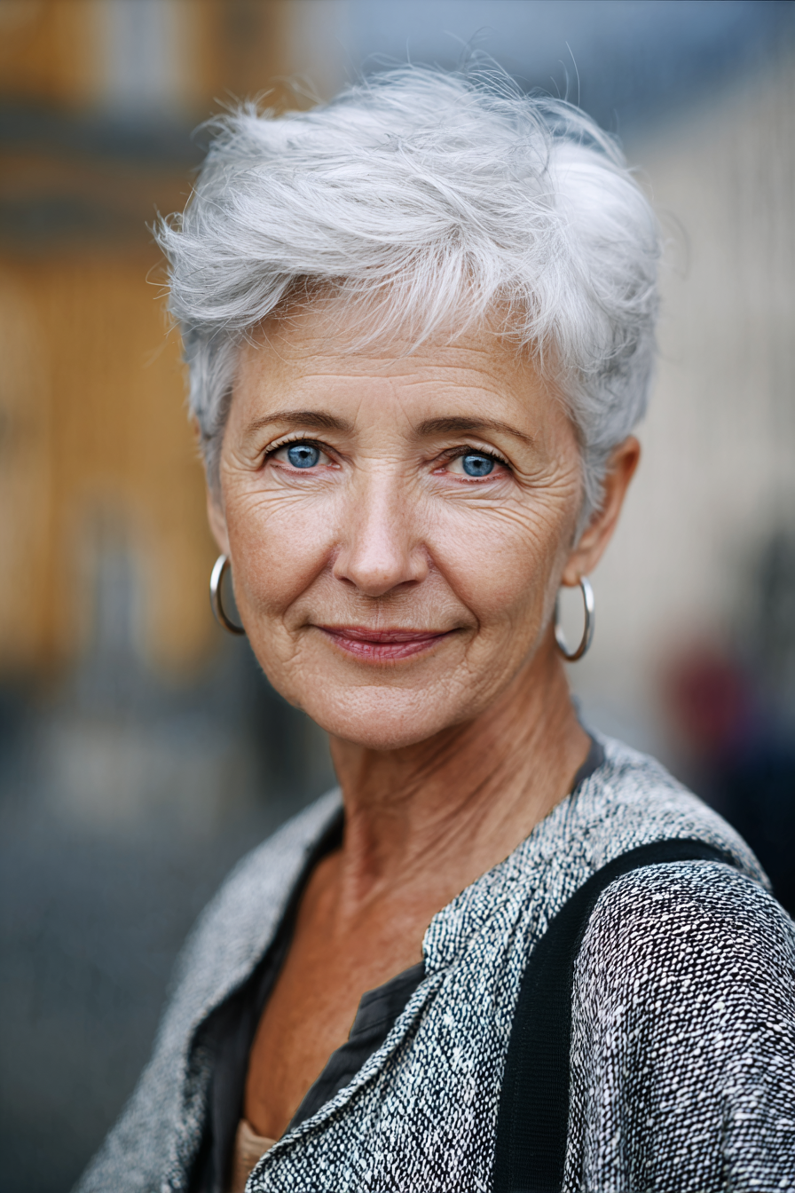 short-layered-gray-hair