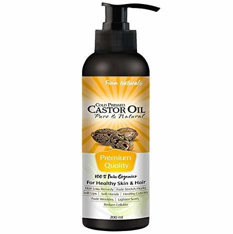 Finn Naturals Organic Castor Oil for Hair Growth 100% Natural Cold Pressed Used for Skin, Nails, and Hair Oil