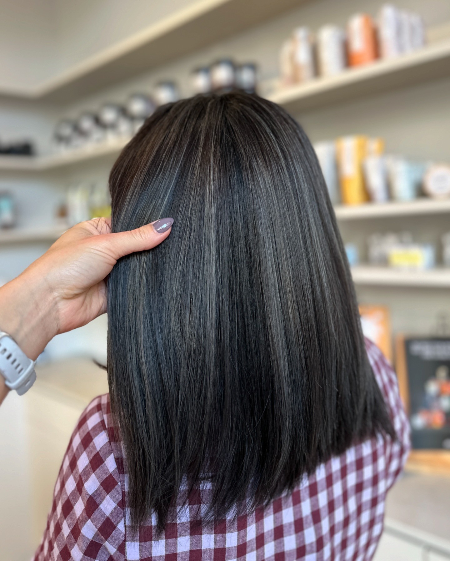 gray-blending-with-dark-brown-hair