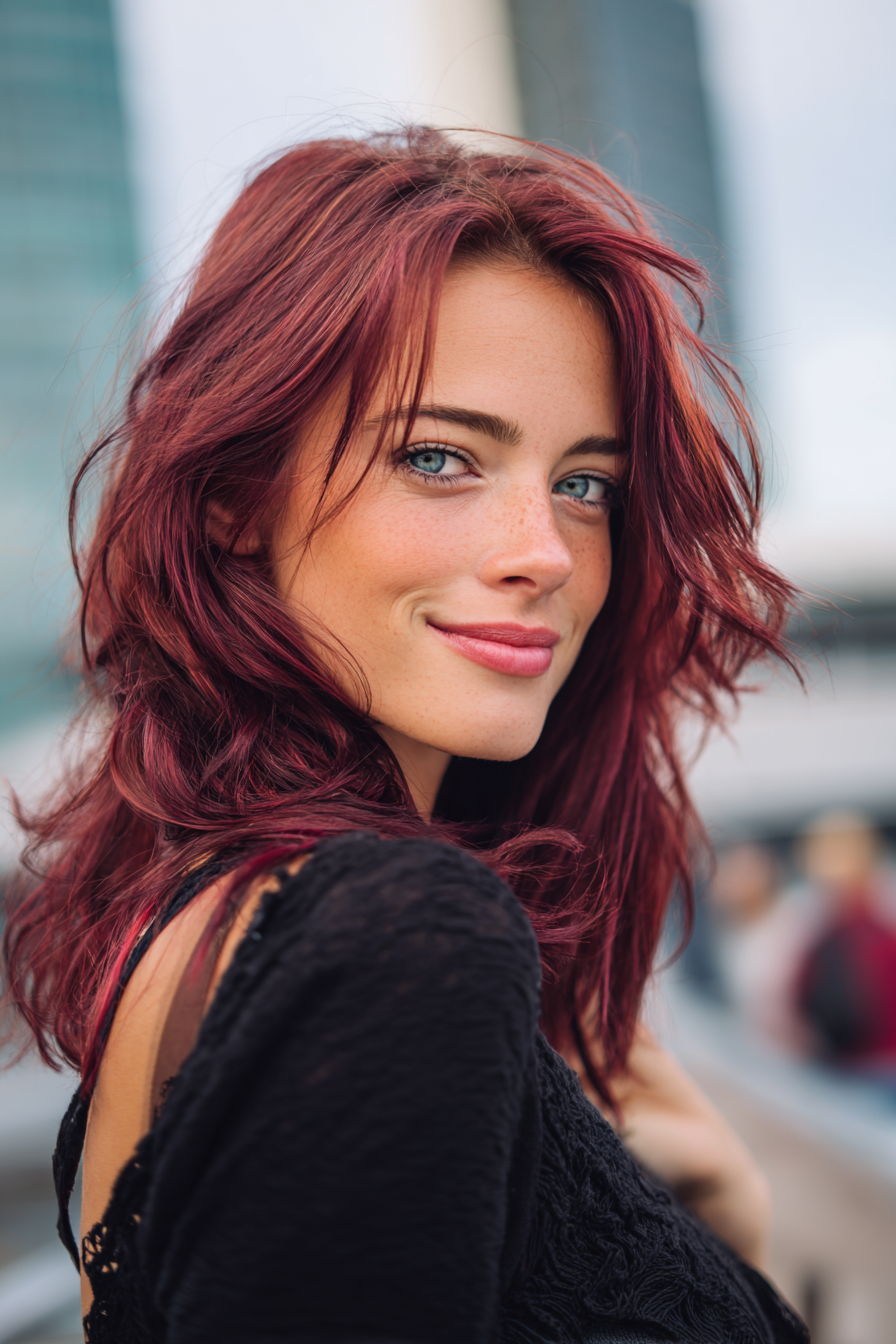 bright-cherry-cola-balayage