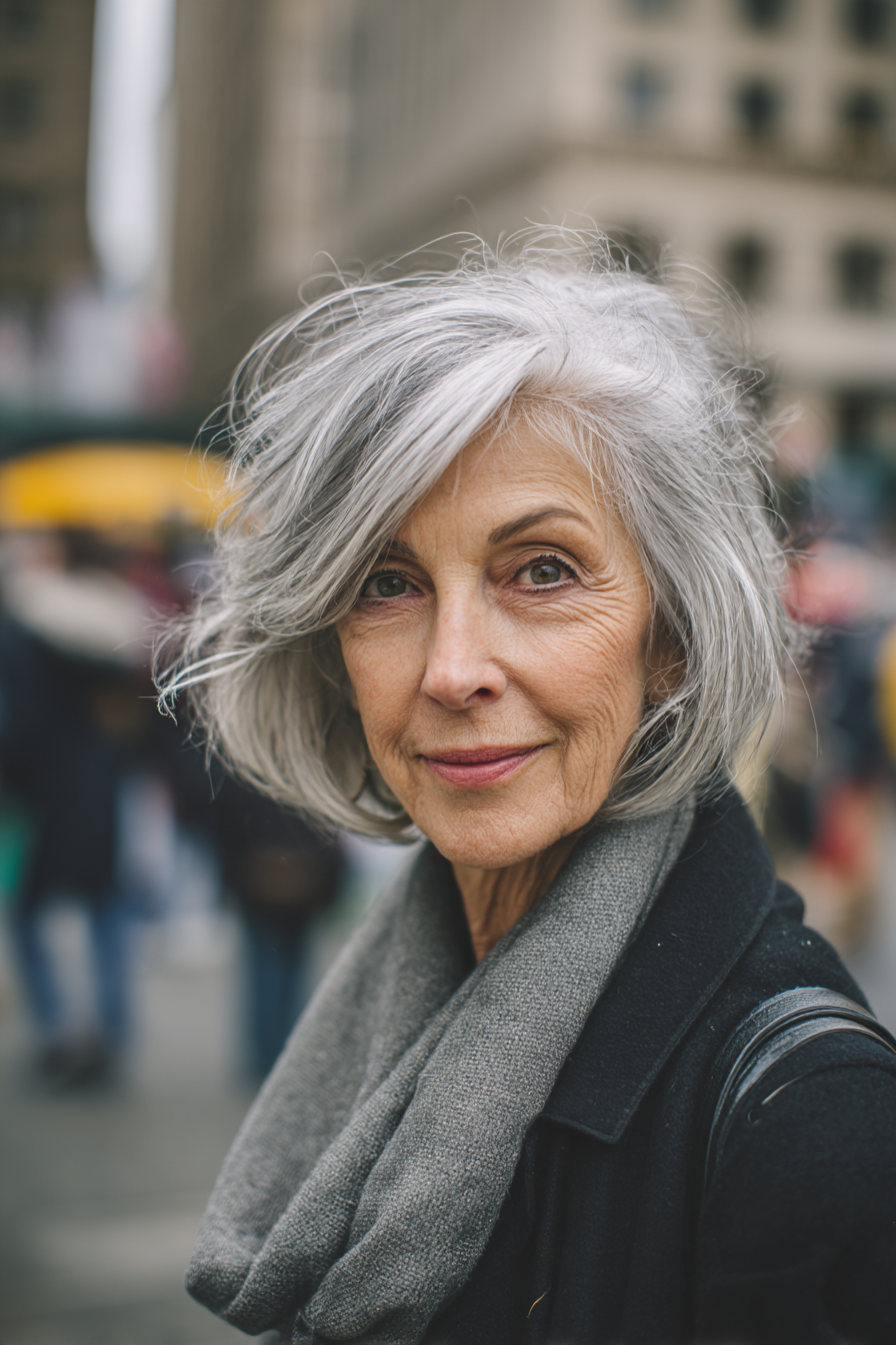 layered-gray-bob-fine-hair