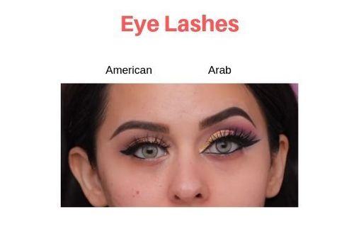 American-Vs-Arab-Makeup-Eyelashes