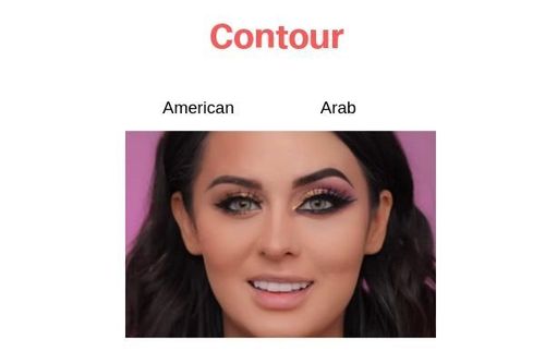 American-Vs-Arab-Makeup-Contour