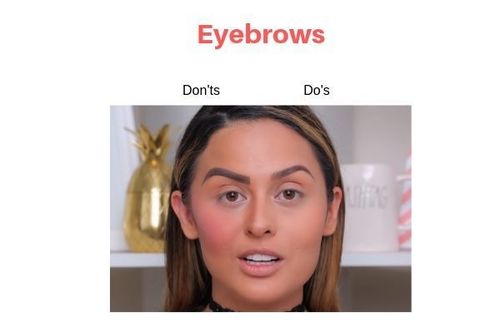 Eyebrows Do's And Don'ts