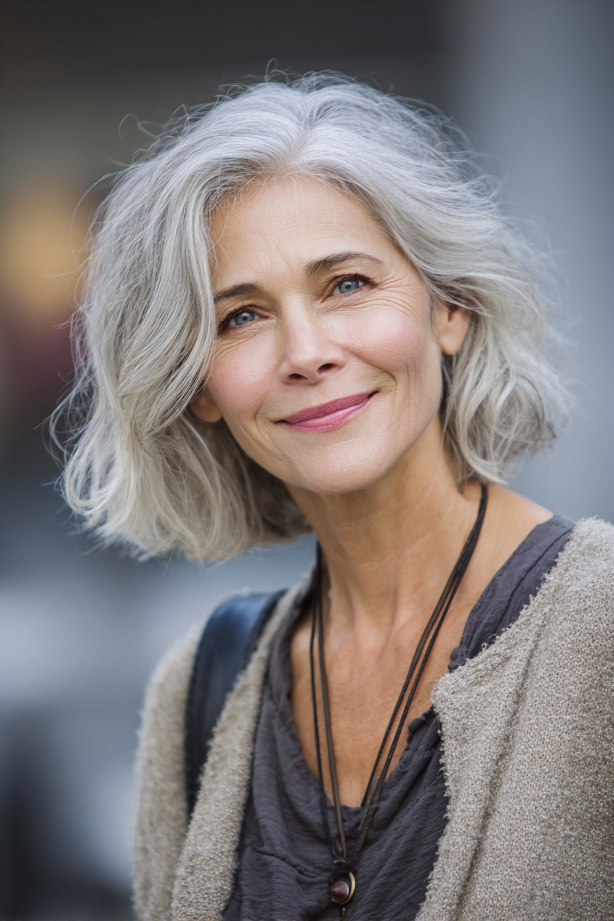 chin-length-wavy-gray-bob