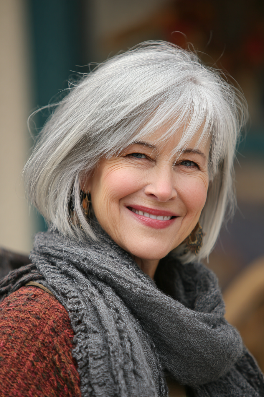 25 Trendy Gray Hairstyles For Older Women That Stand Out Fabbon