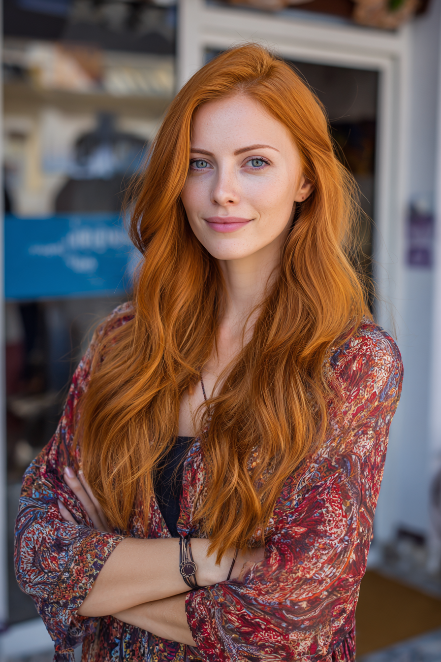 long-wavy-copper-hairstyle