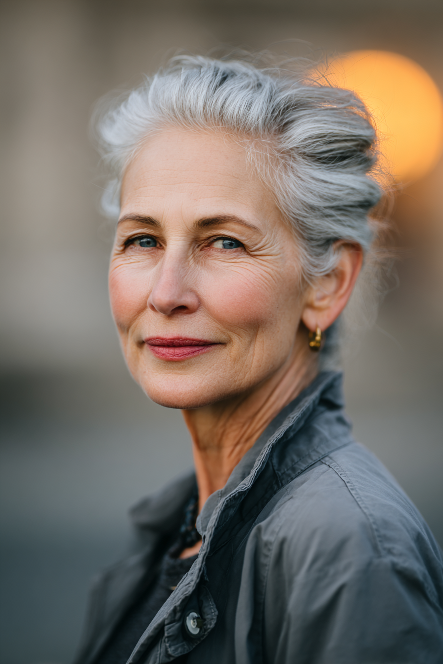 short-gray-hair