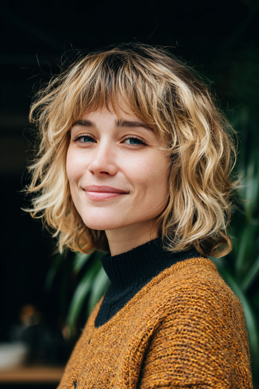 shaggy-messy-bob