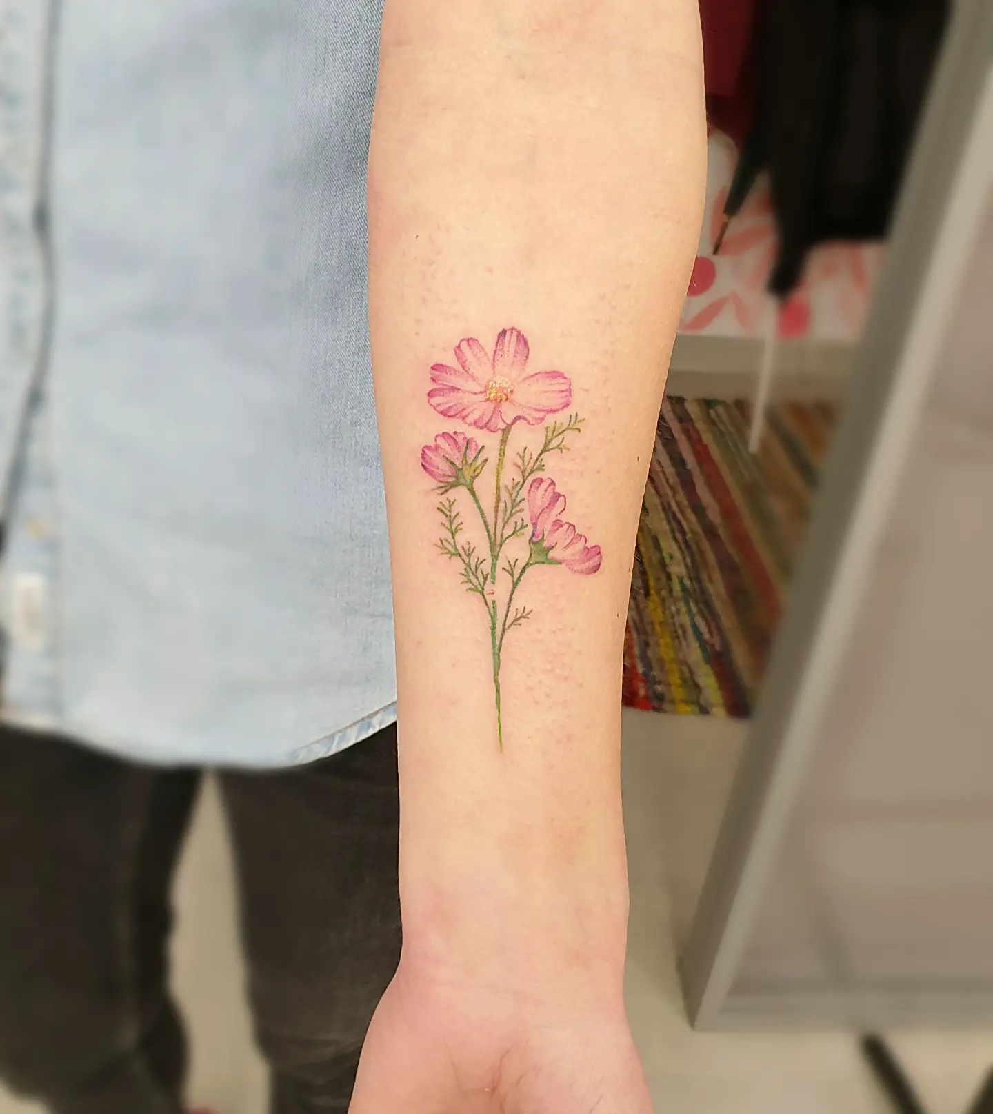 cosmos-flower-tattoo