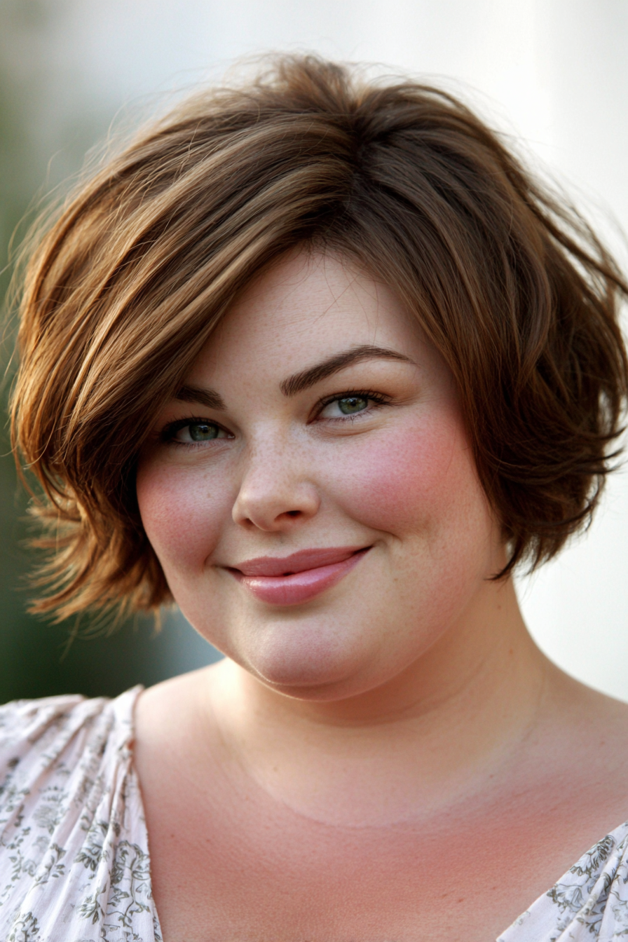 side-parted-short-layered-cut
