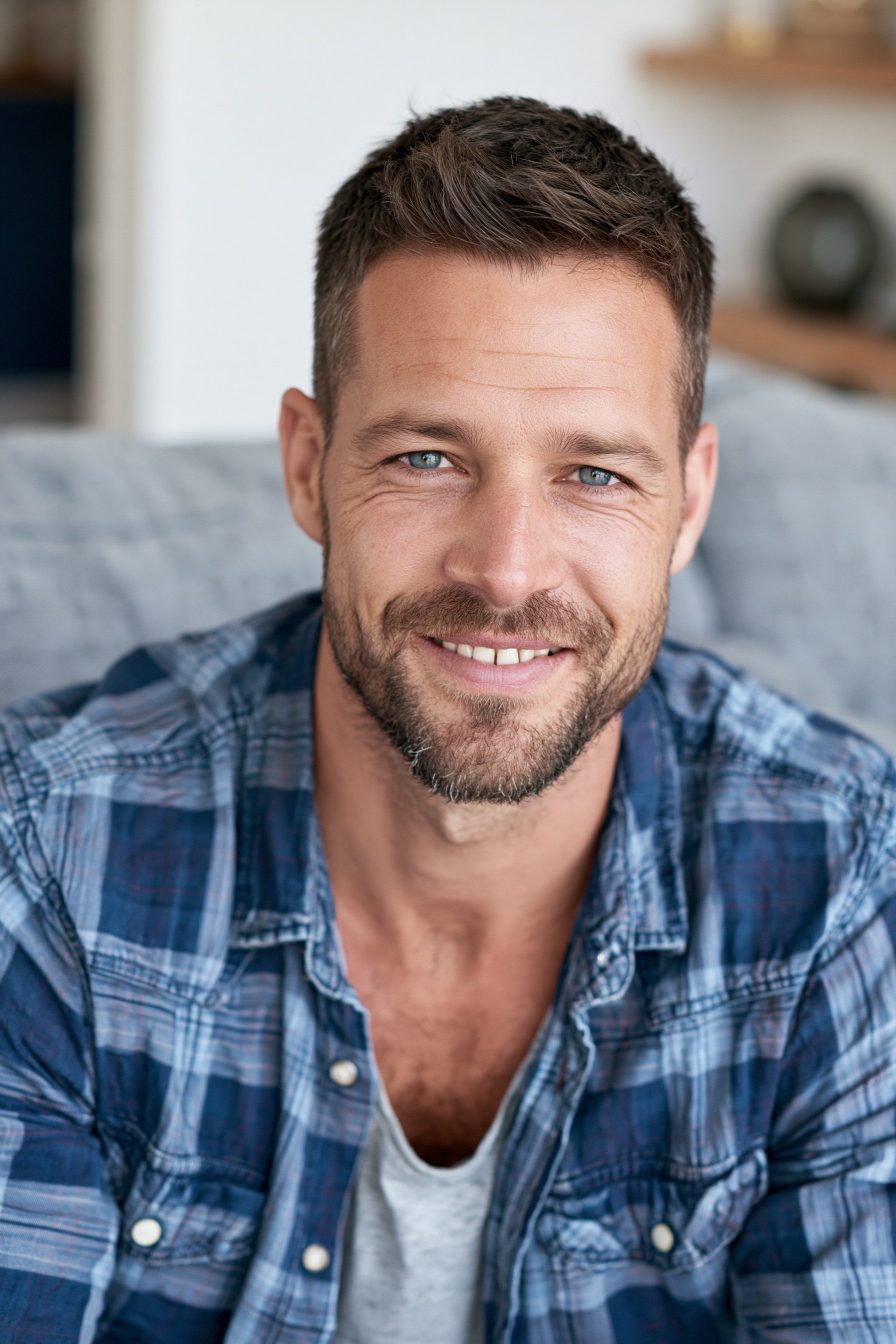 classic-crew-cut-for-oval-face