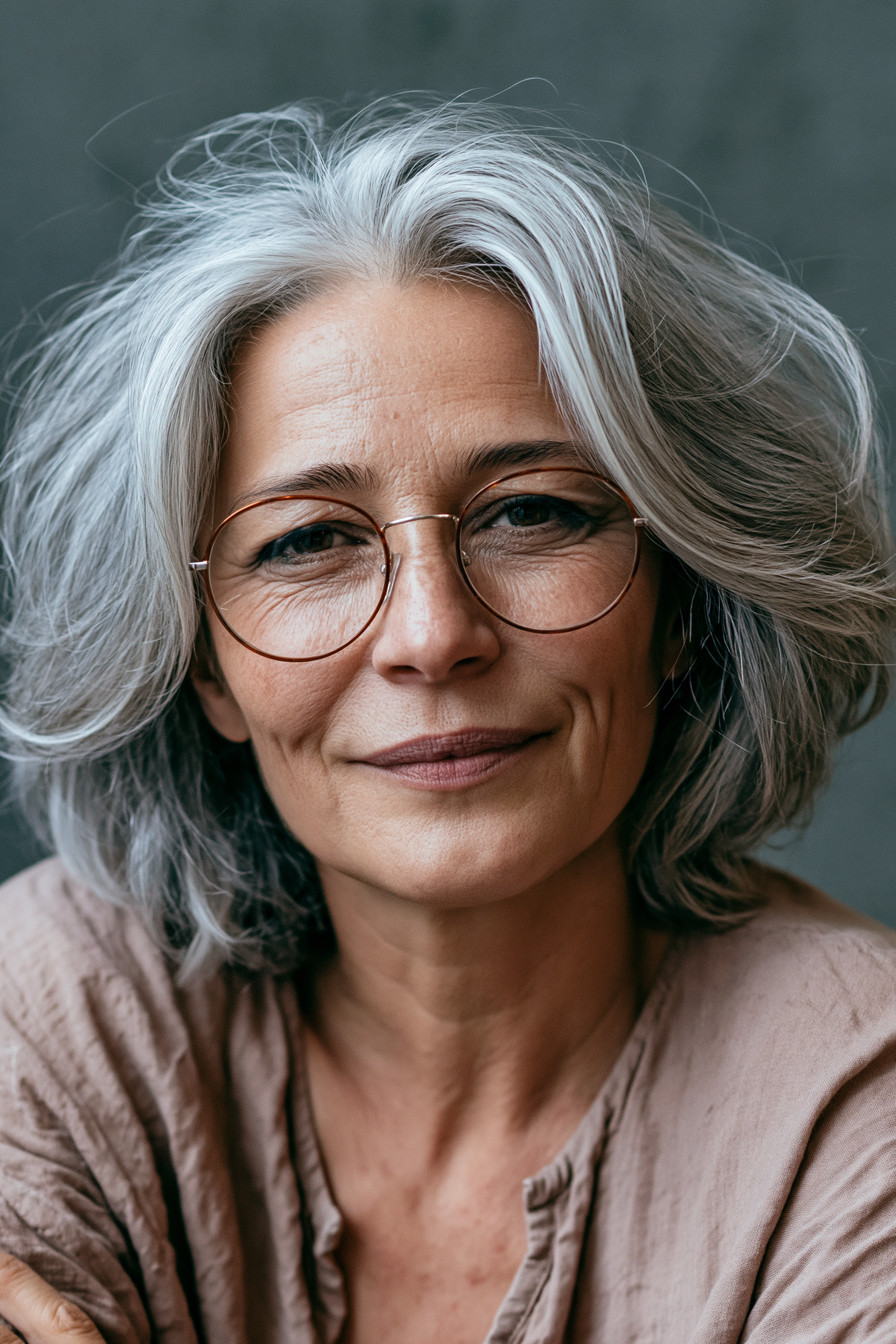 middle-parted-wavy-gray-hair