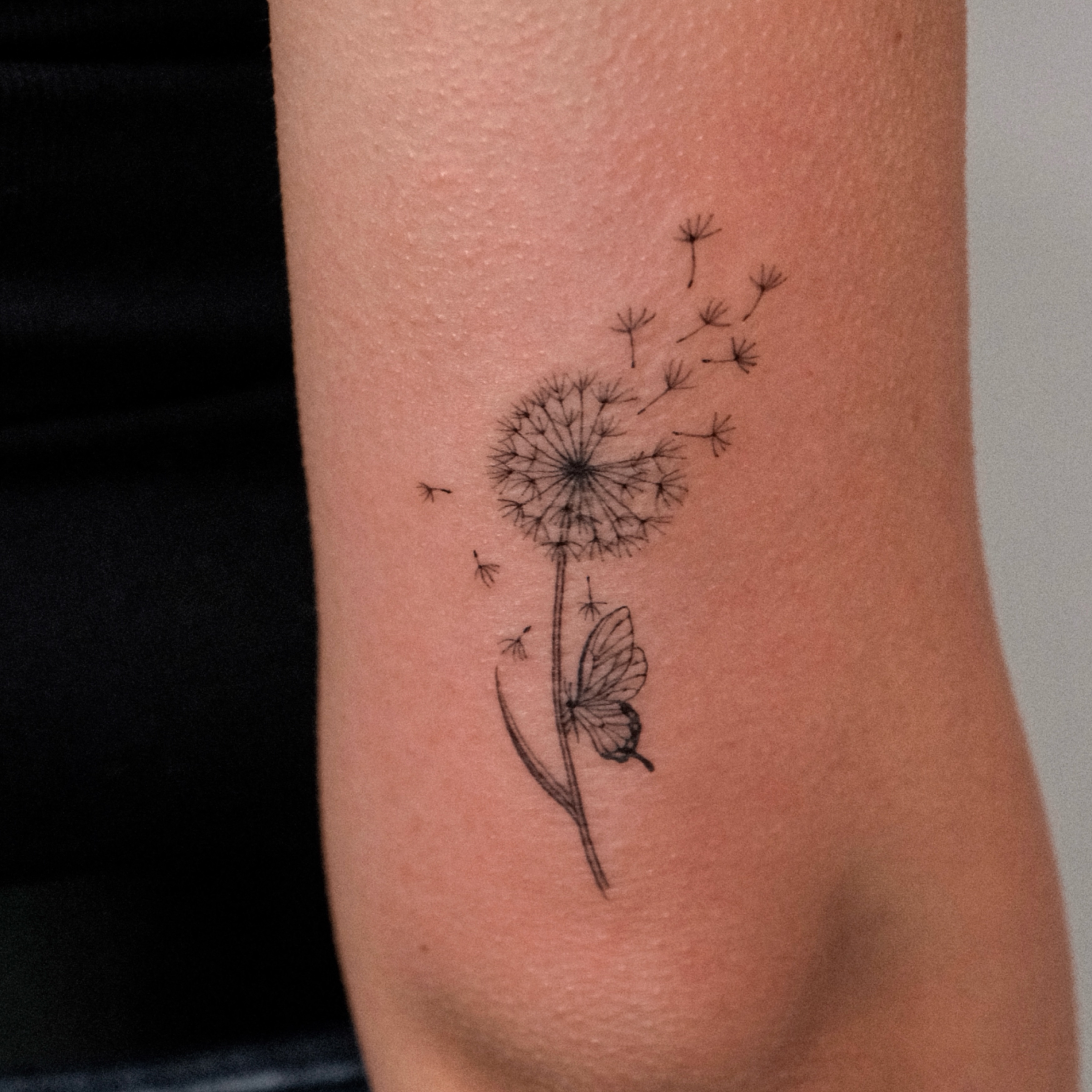 dandelion-tattoo-with-butterfly