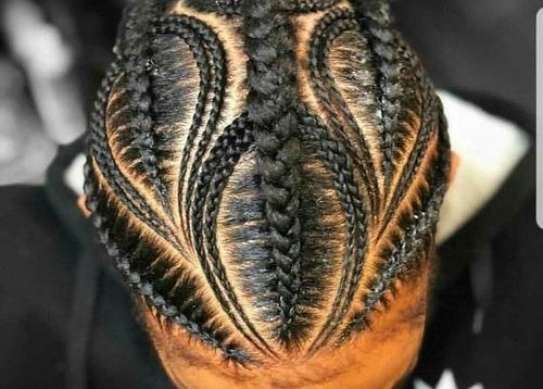 Elaborate cornrows braided hairstyles