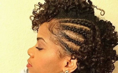 Cornrow hairstyleswith curls