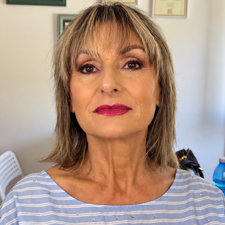 Textured Medium Shag with Wispy Fringe