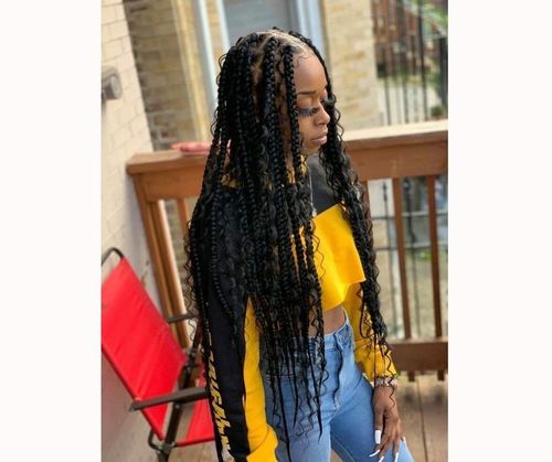 Bohemian box braids